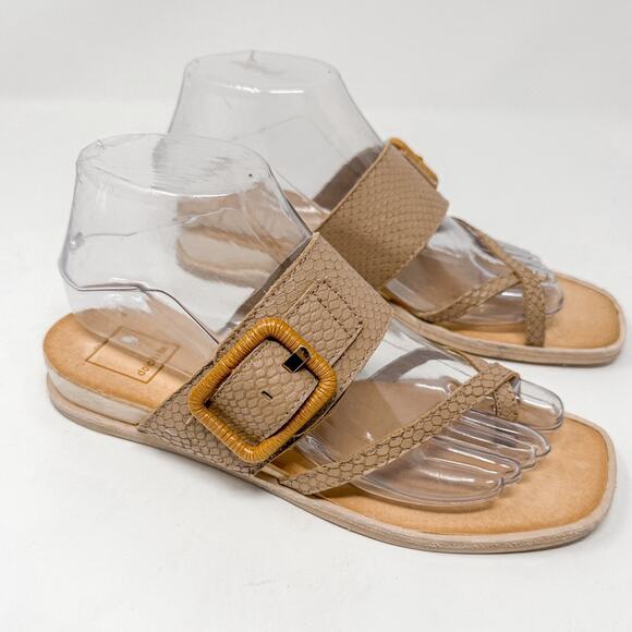 NEW Dolce Vita Perris Leather Double Strap Slide Sandal, Size 6.5, MSRP $100 - Picture 7 of 13